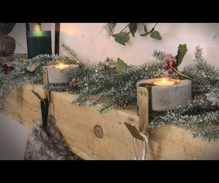 Modern Concrete Christmas Stocking Holder!