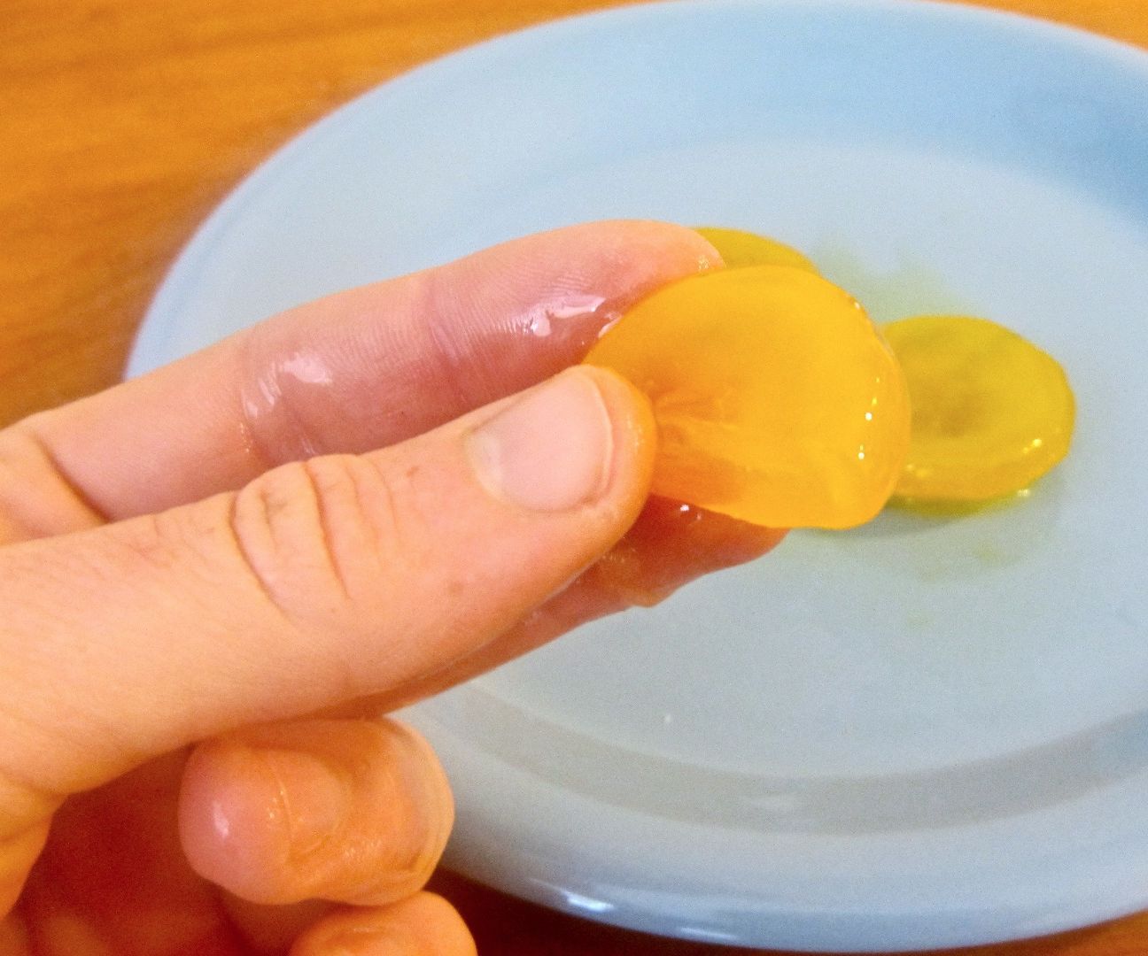 Quickly Cured Egg Yolks