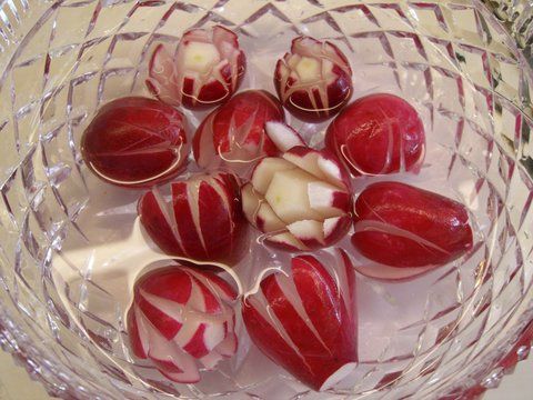 Easy Decorative Rose Radishes
