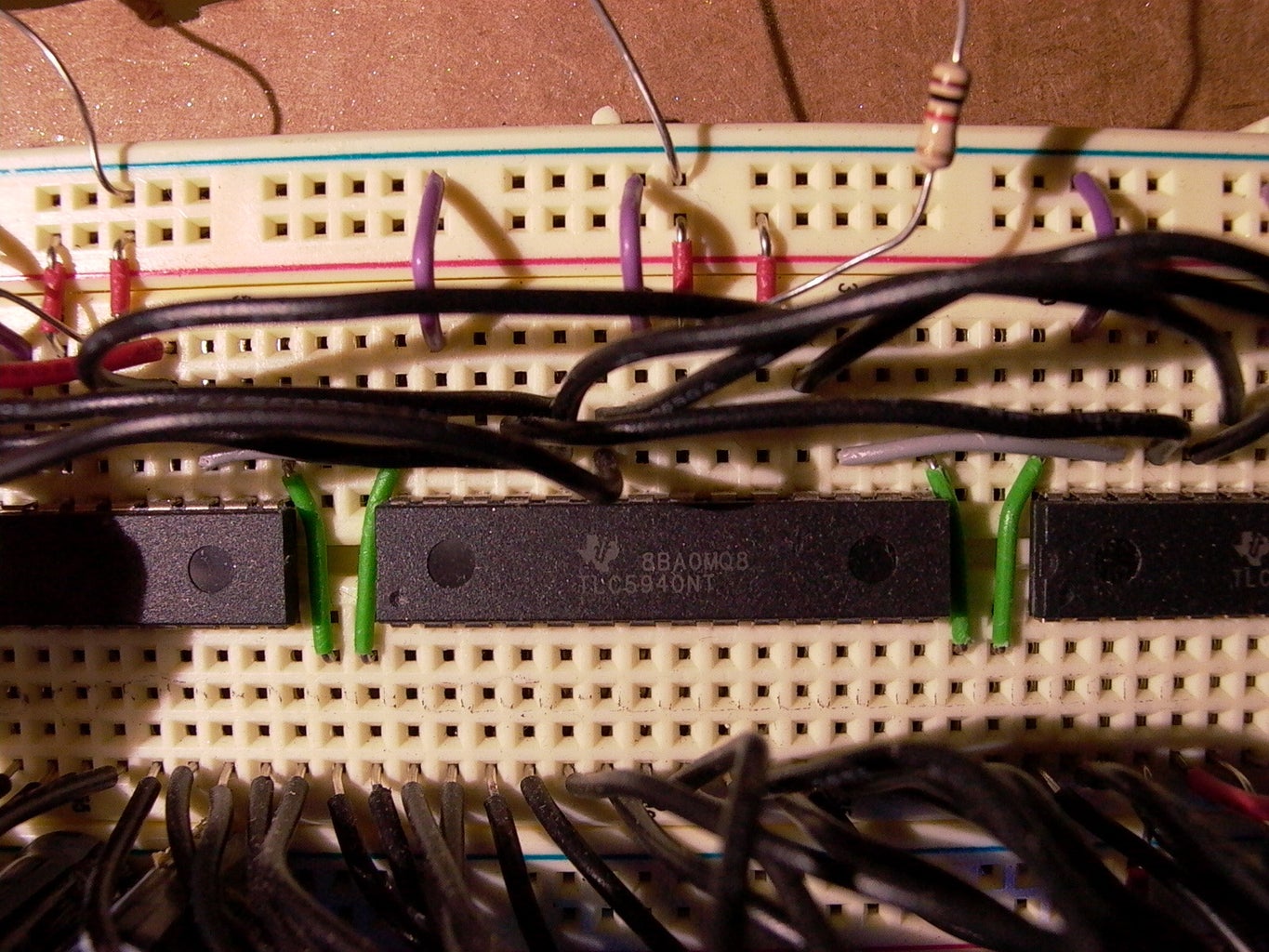 Wire Up the TLC5940NT Chips.