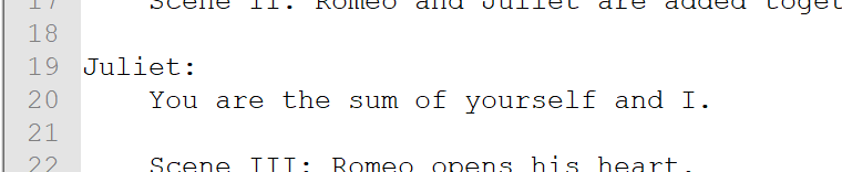 Simple Addition Program in Shakespeare Programming Language : 18 Steps ...