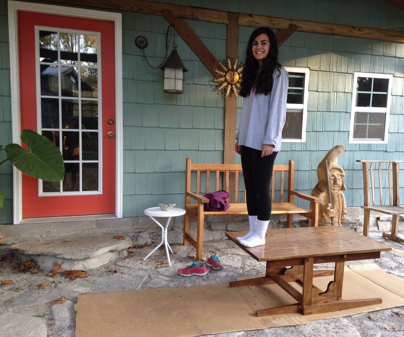 Coffee Table to a Dining Table.