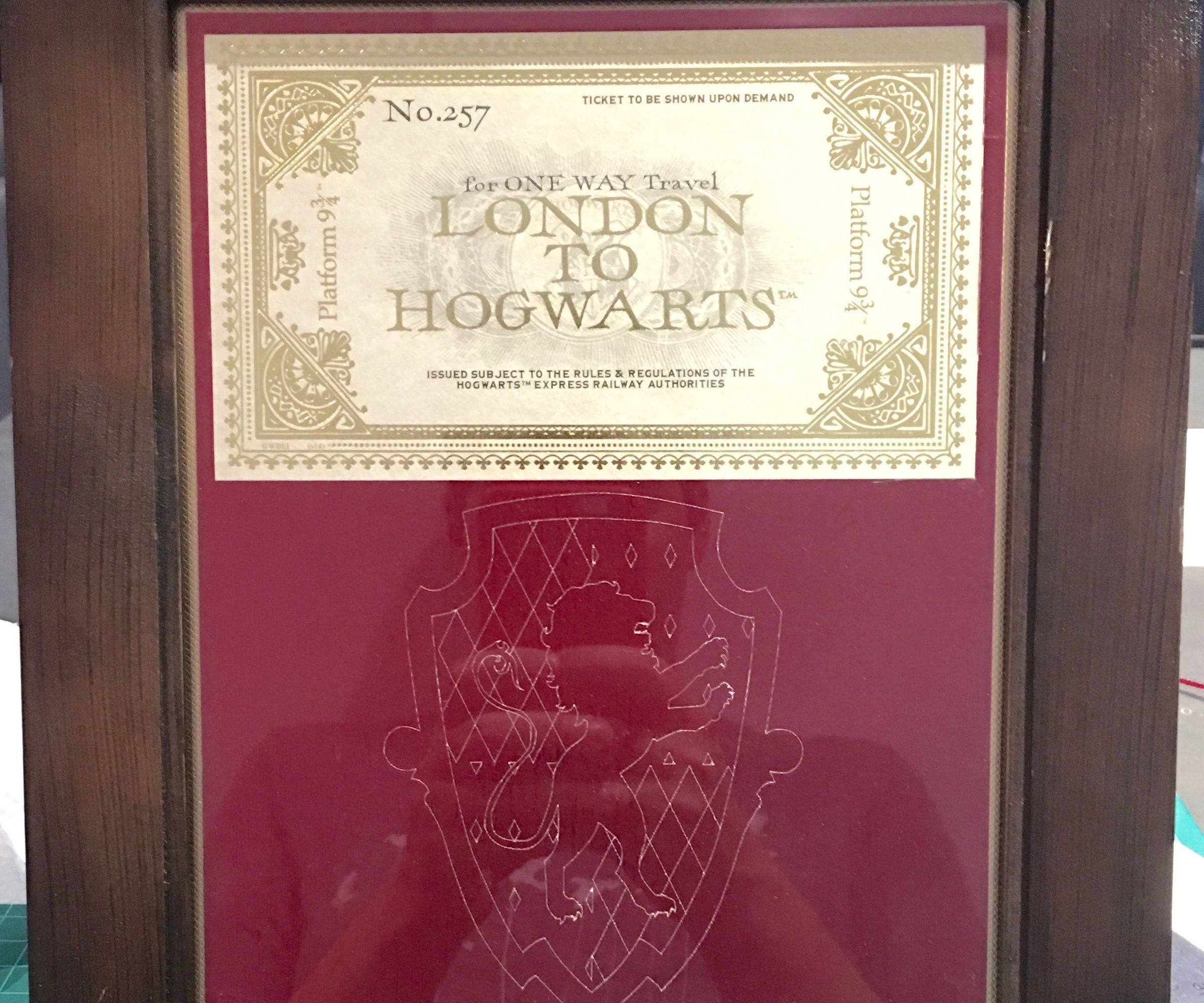 Hogwarts Ticket Frame