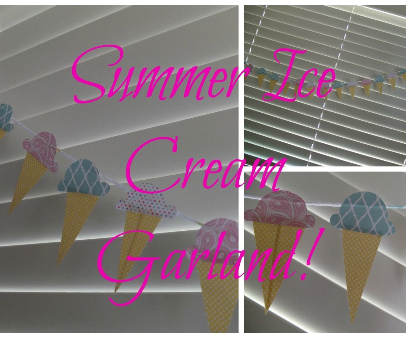 Summer Ice Cream Garland