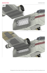 Starfighter-X Star Wars Inspired Paper Model