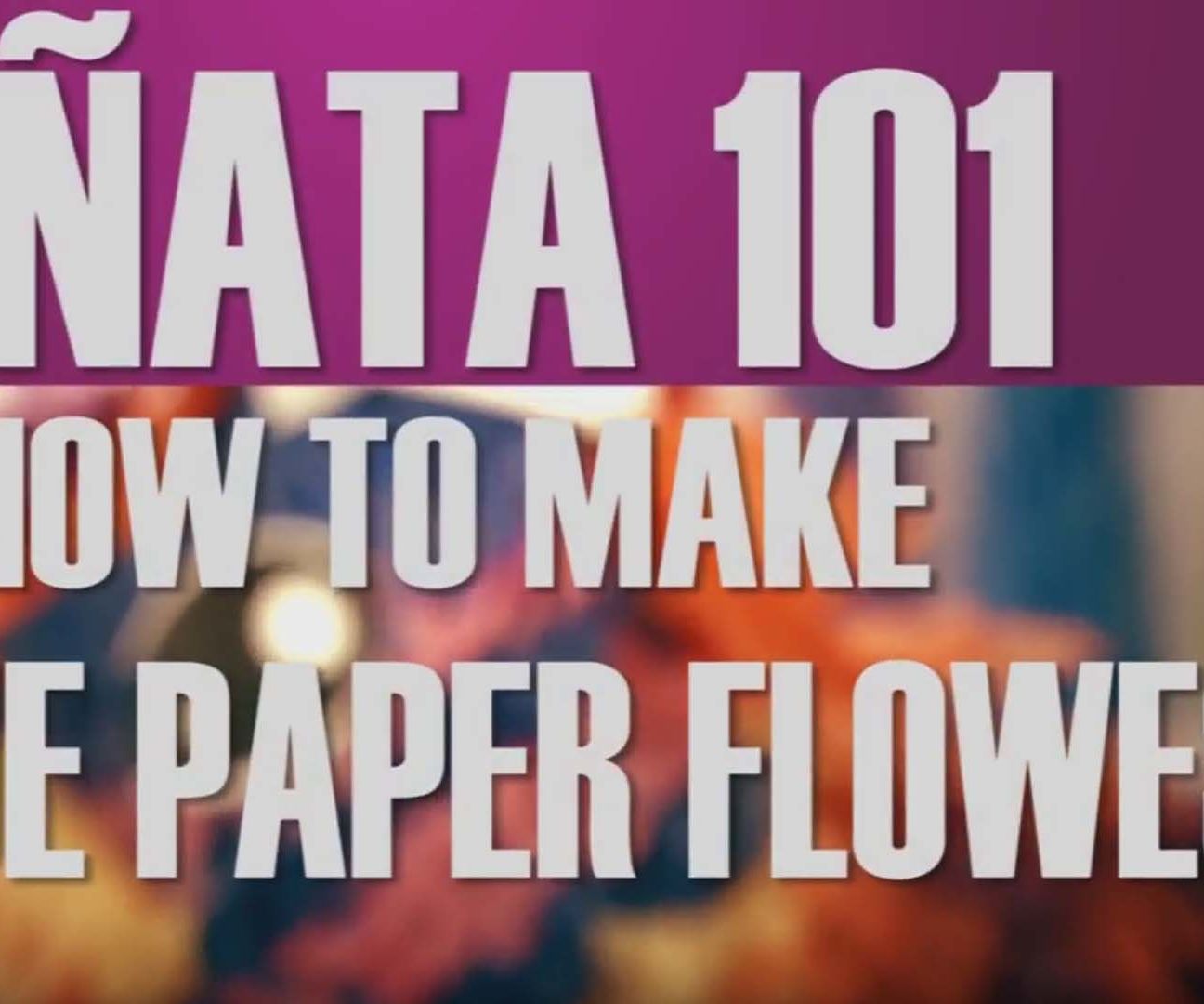 How to make tissue paper flowers