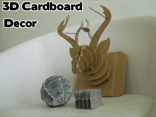 3D Cardboard Decor