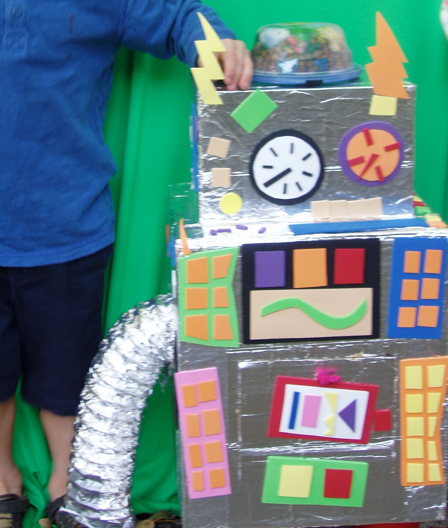 Cardboard Robot for Little Kids