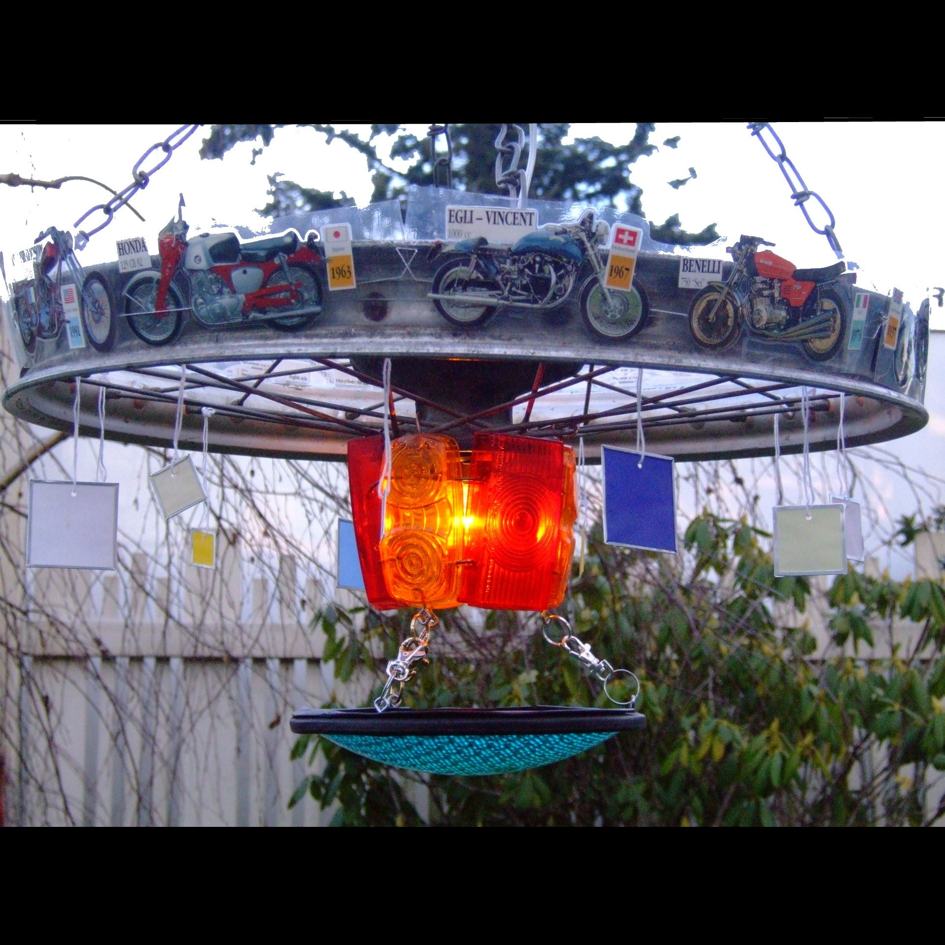 How to Make Things Into Stuff: Motorbike Chandelier