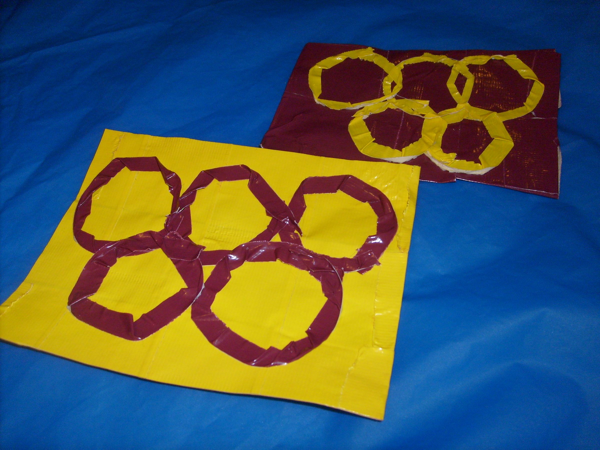 Duck Tape Olympic Sign