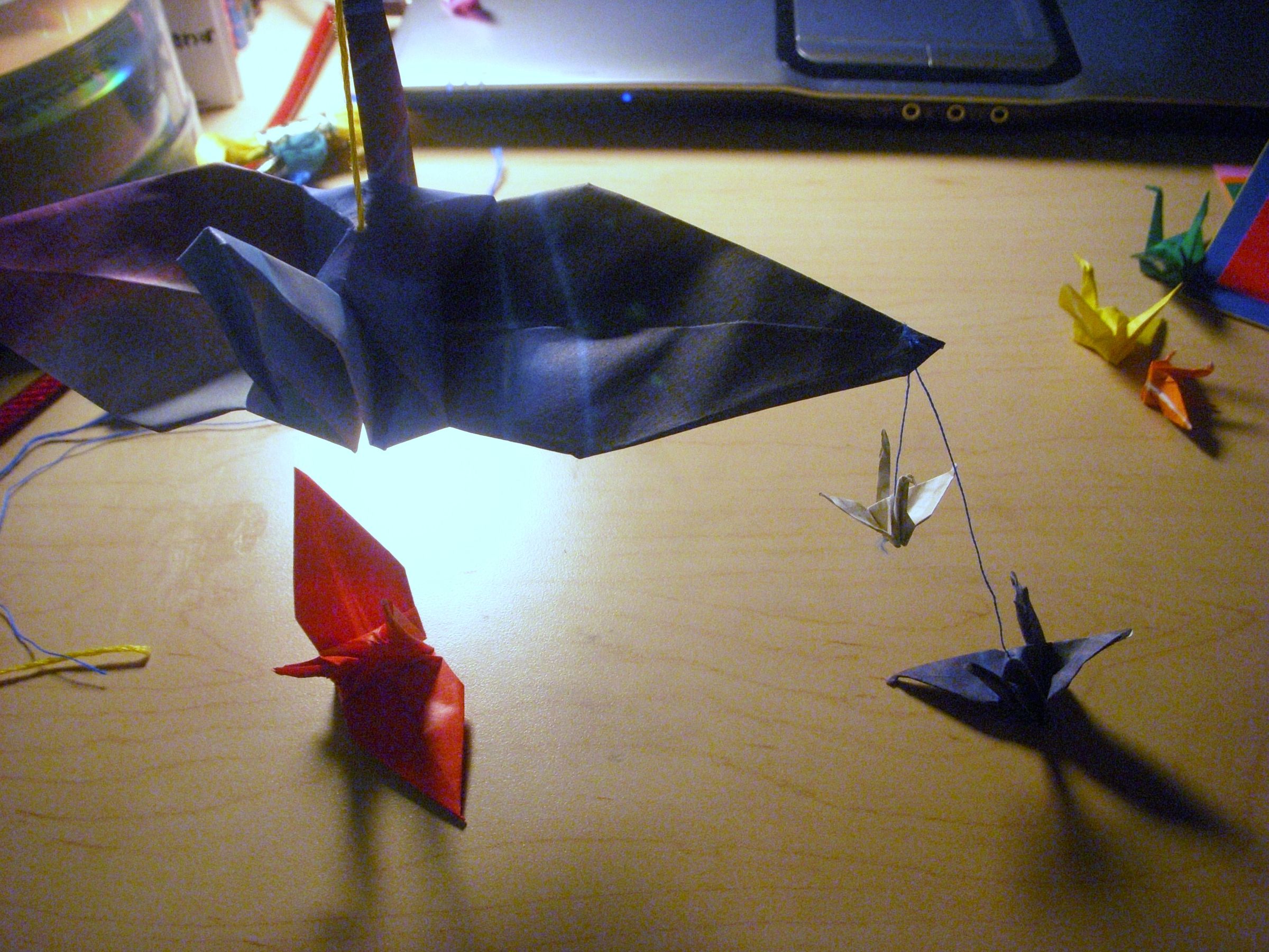 Origami Crane Chandelier Instructables