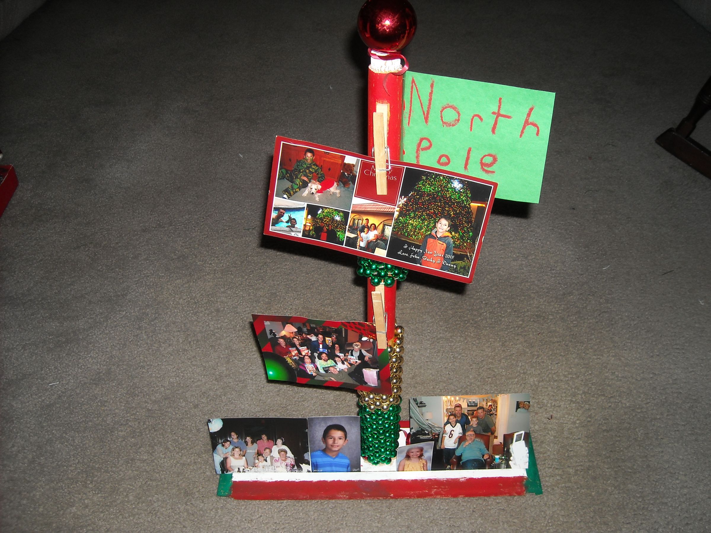 North Pole Photo Tree