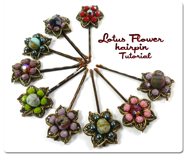 Lotus Flower Hairpins