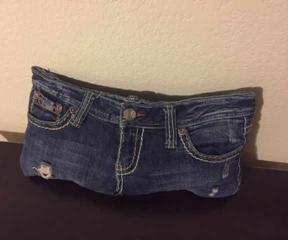 No Sew Jean Pillow
