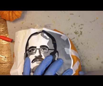 How to Carve a Ken Bone Pumpkin - the Bonekin!