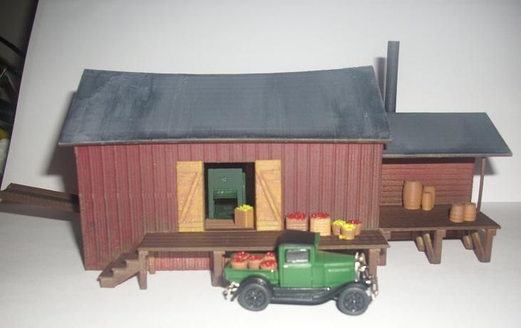 3D Printed Old Time Cider Mill in HO Scale