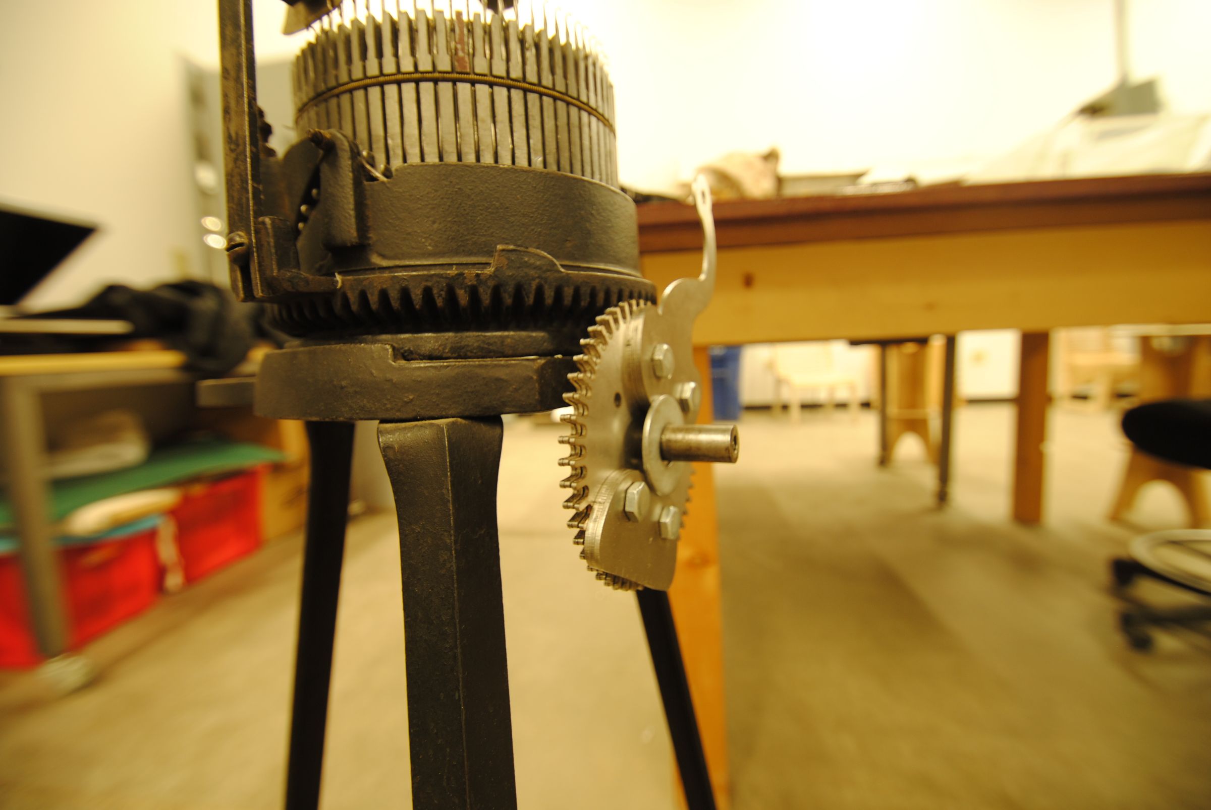 The Vandals Broke the Handle Gearhart Knitting Machine Repair With