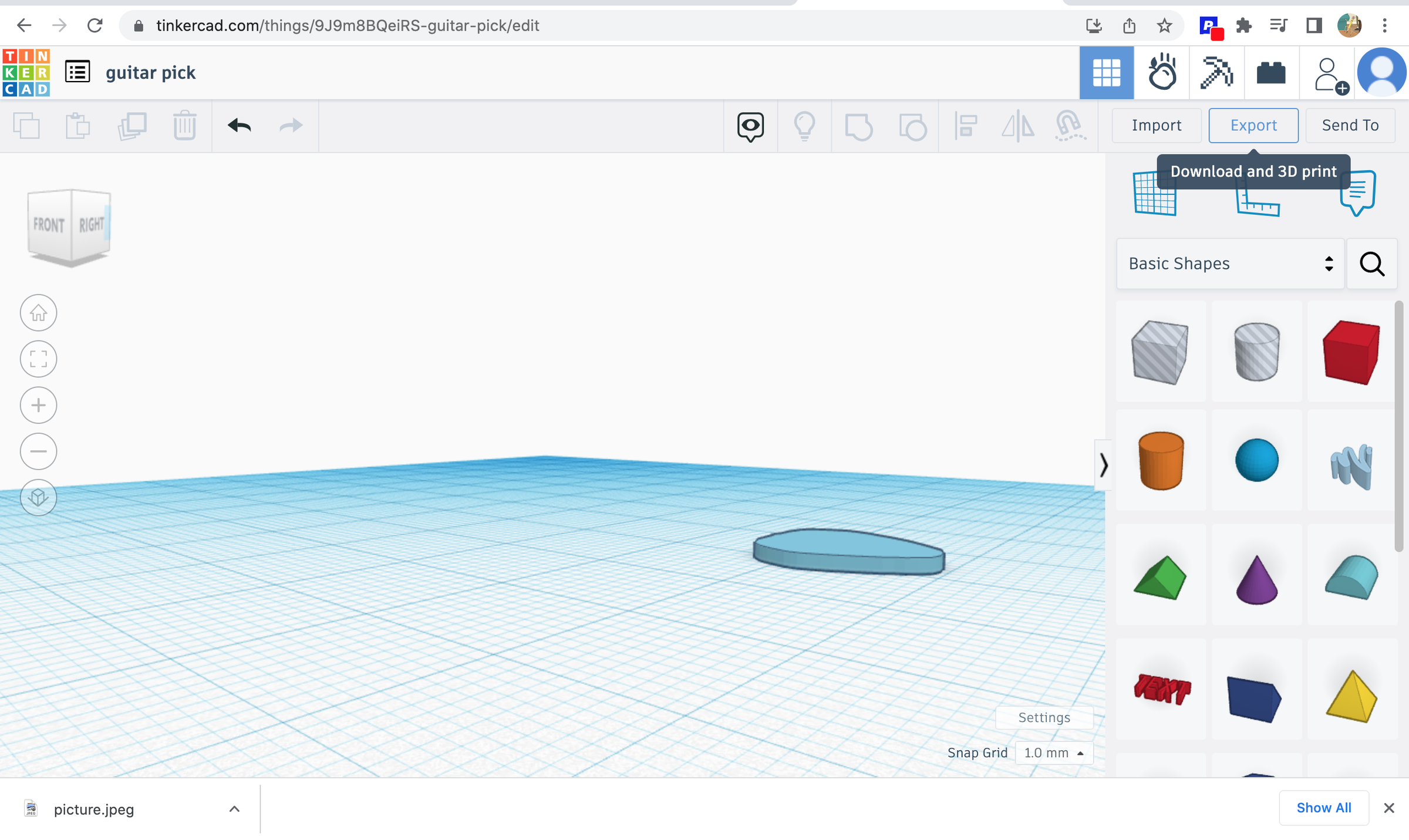 3d Print Guitar Pick 18 Steps Instructables