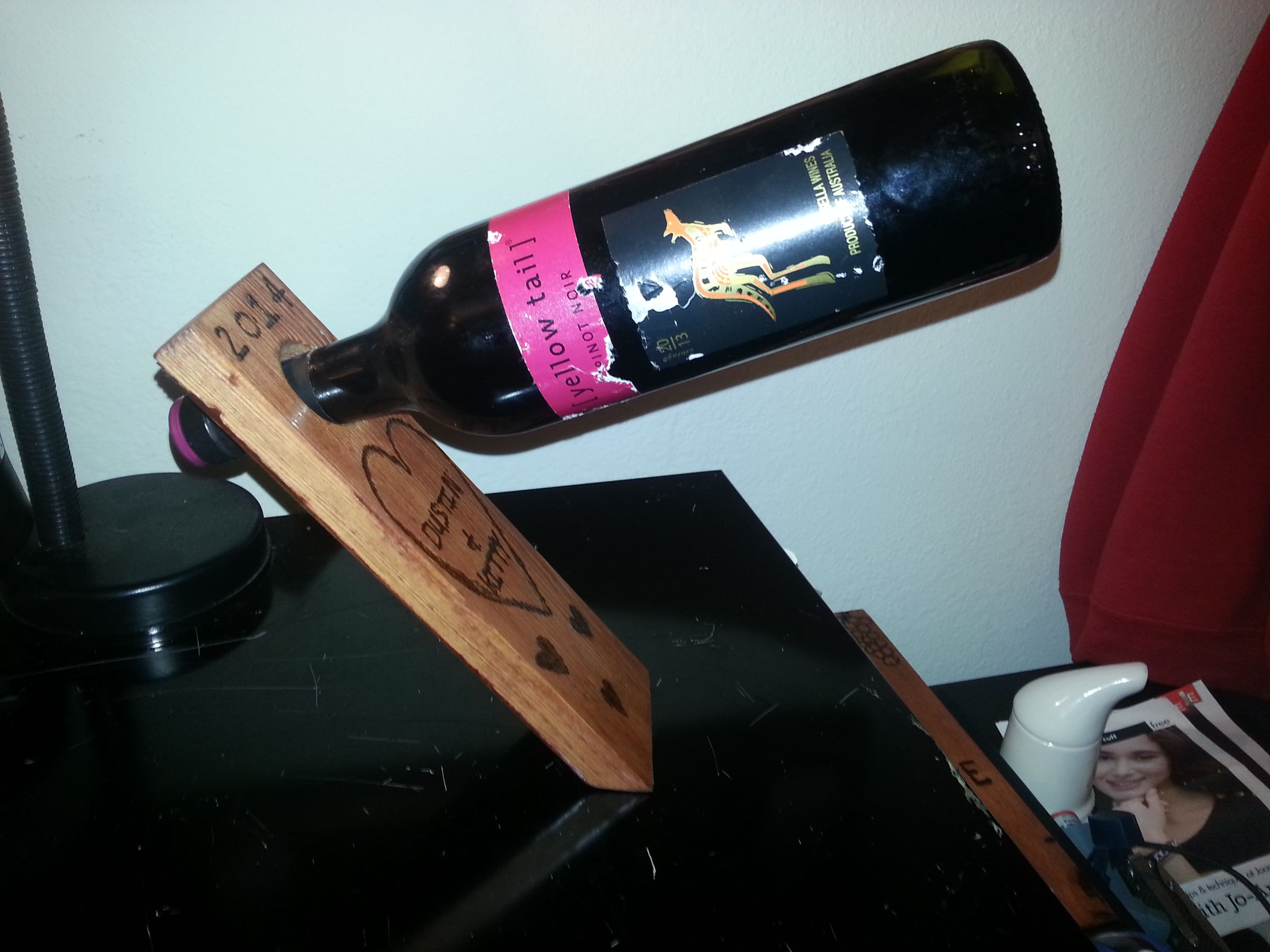 Floating Wine Bottle Holder 3 Steps Instructables