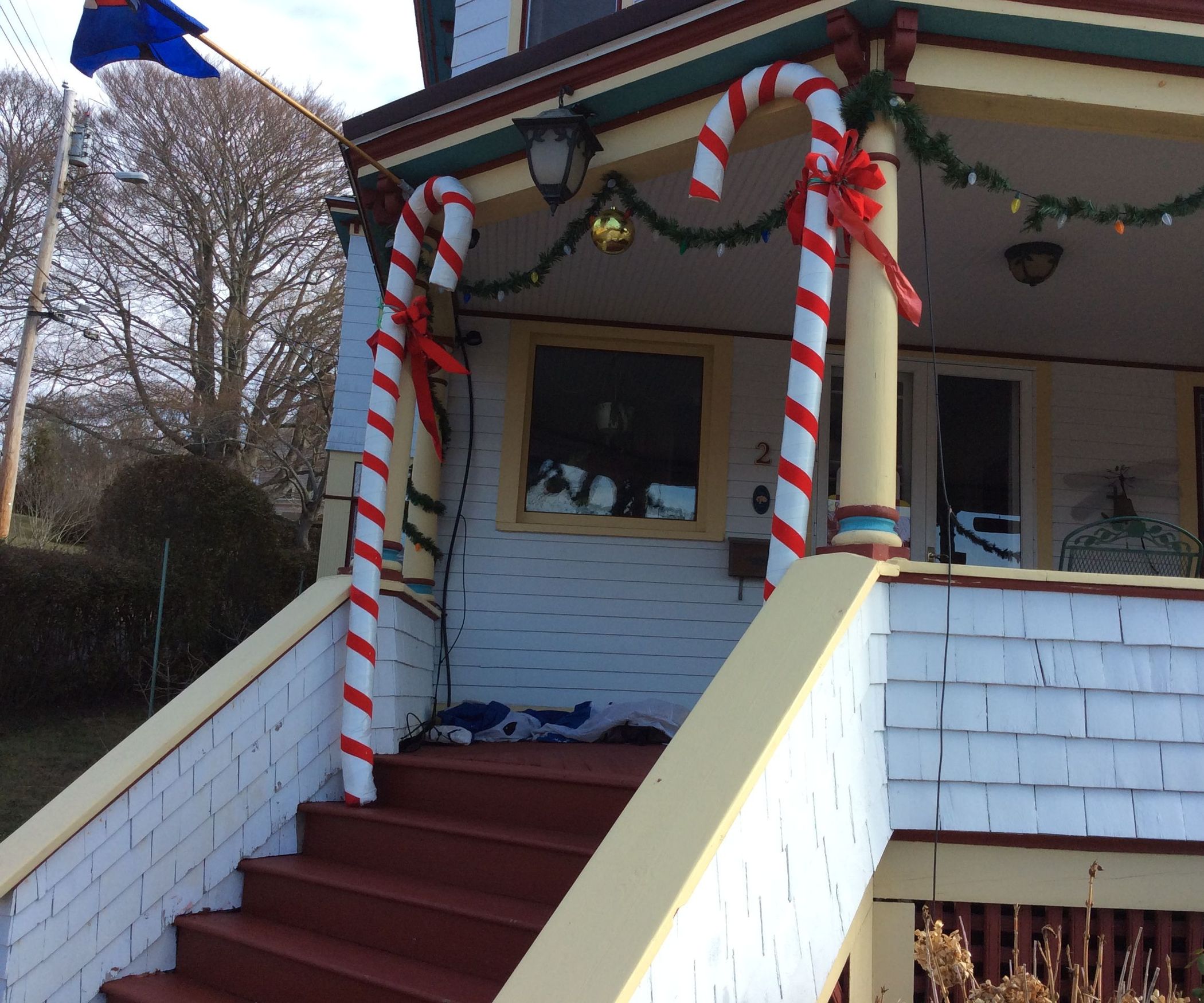 Large Cardboard Candy Canes 9 Steps Instructables