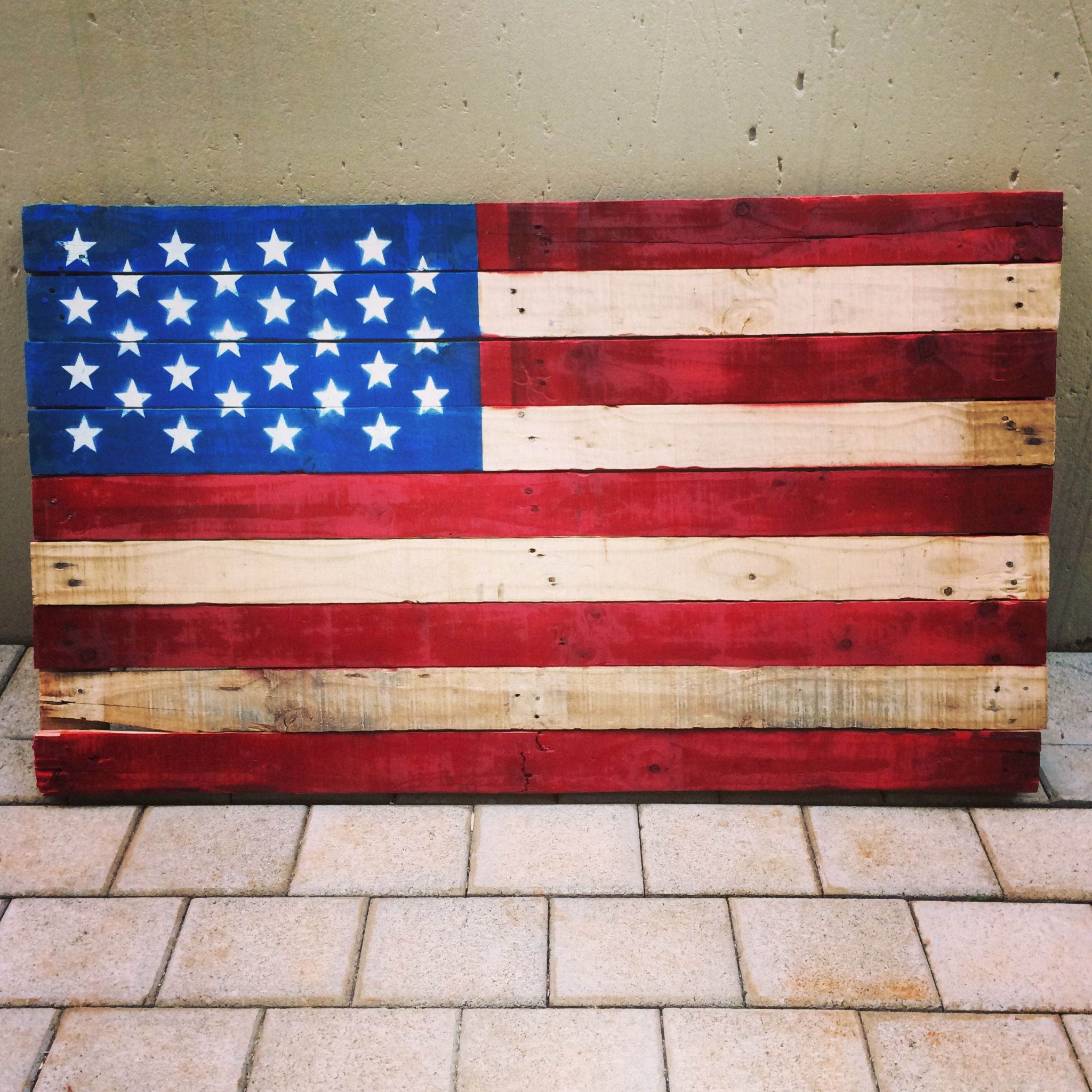 American Flag Pallet