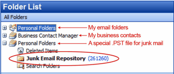 How to Create a Junk Email Filter Lists in Outlook 2007?