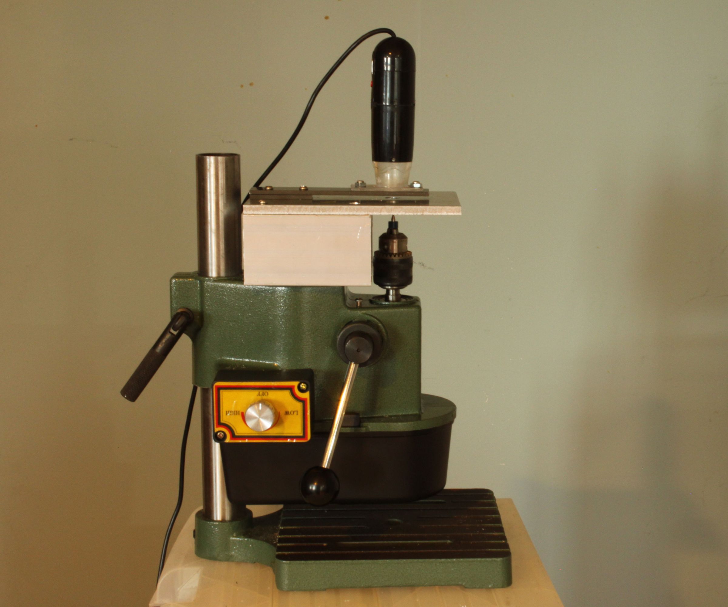 USB Microscope Guided PCB Drill