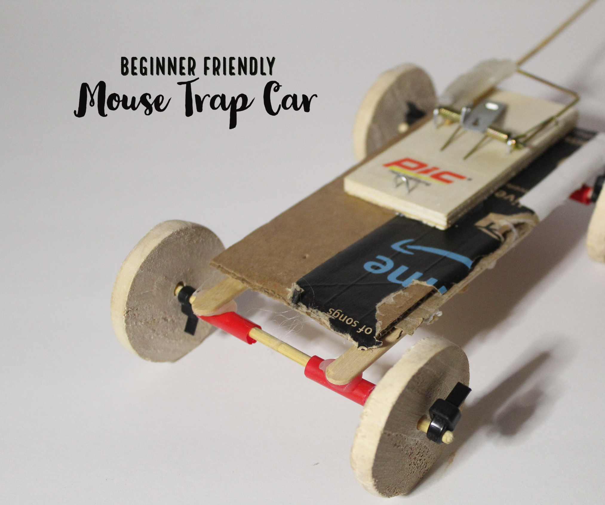 Mousetrap Car Made for Beginners (Highly Detailed &amp; Made With 