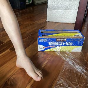 Wrap Leg in Plastic Wrap