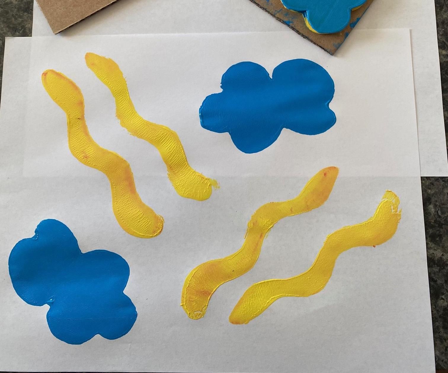 Block Printing With Foam Stamps