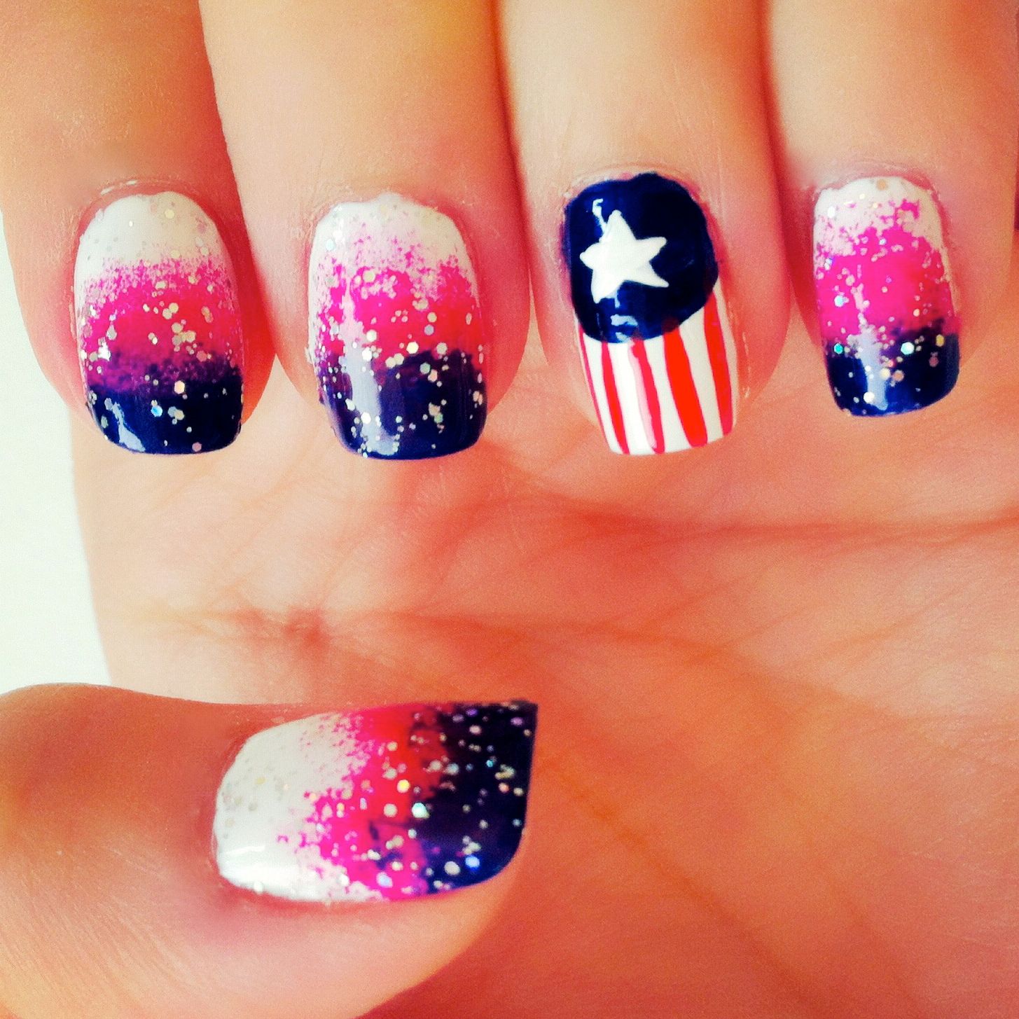 4th of July Manicure
