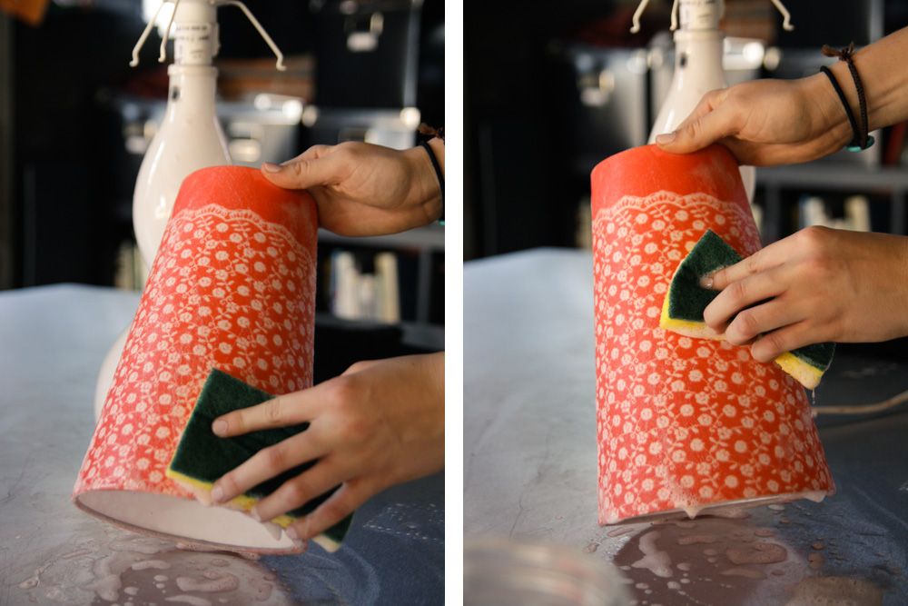 Lace Inkodye Lampshade