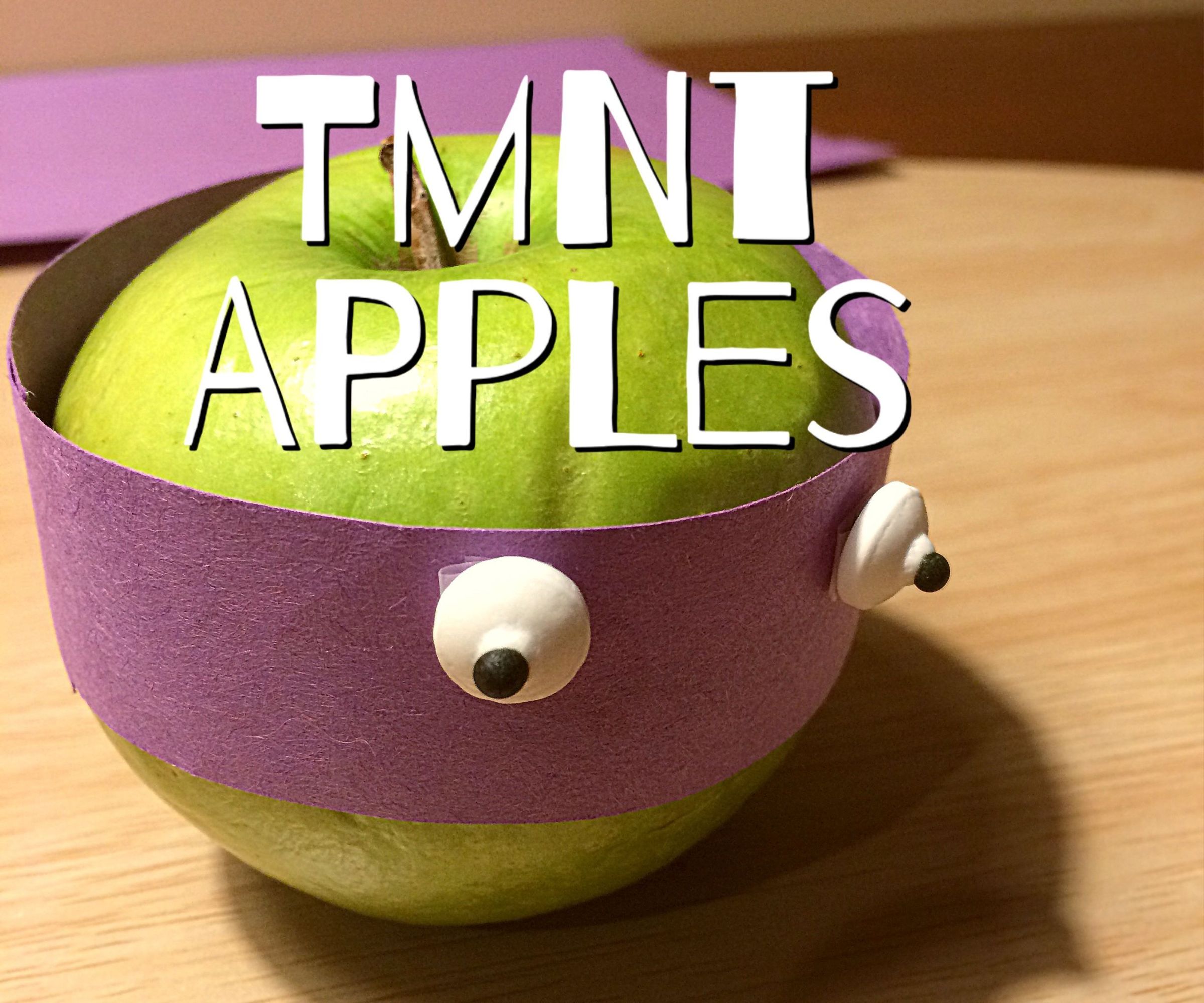 DIY APPLE TMNT (HEALTHY KIDS SNACK!!)