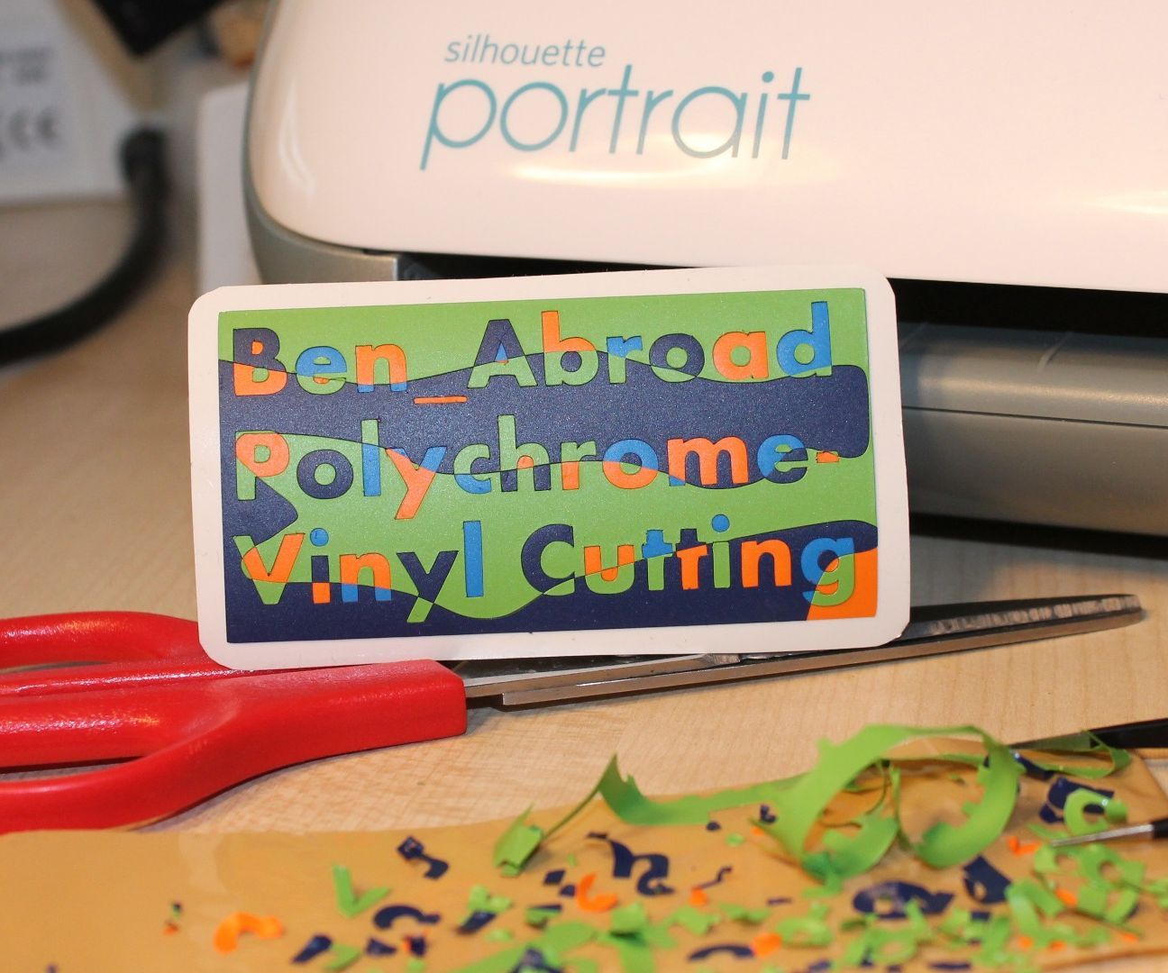 Multi Coloured Vinyl Cutting