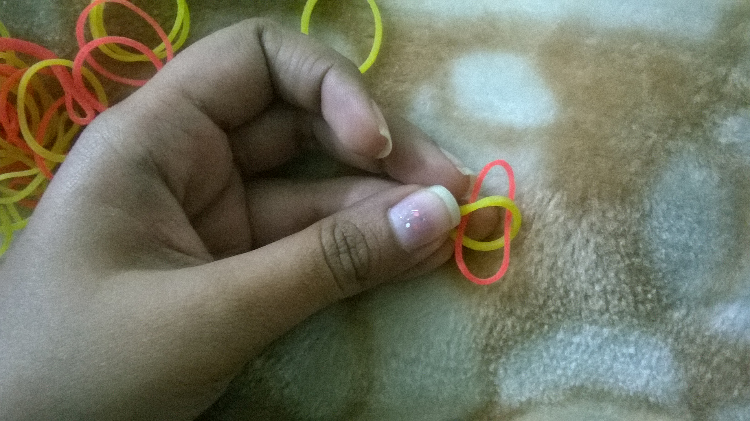 Rubber Band Chains 8 Steps Instructables