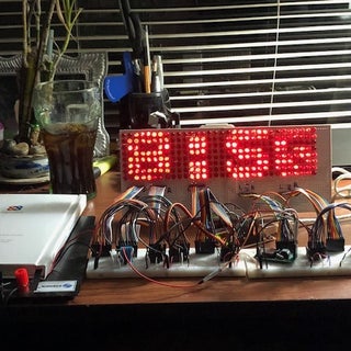 48 X 8 Scrolling LED Matrix Display Using Arduino and Shift Registers ...