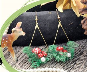 DIY Tutorial - How to Make Mushrooms Earrings With Soft Clay!??