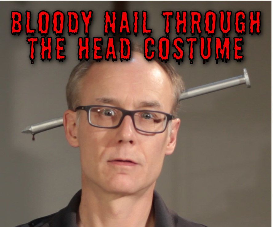 The Bloody NailThroughTheHead Costume 3 Steps (with Pictures