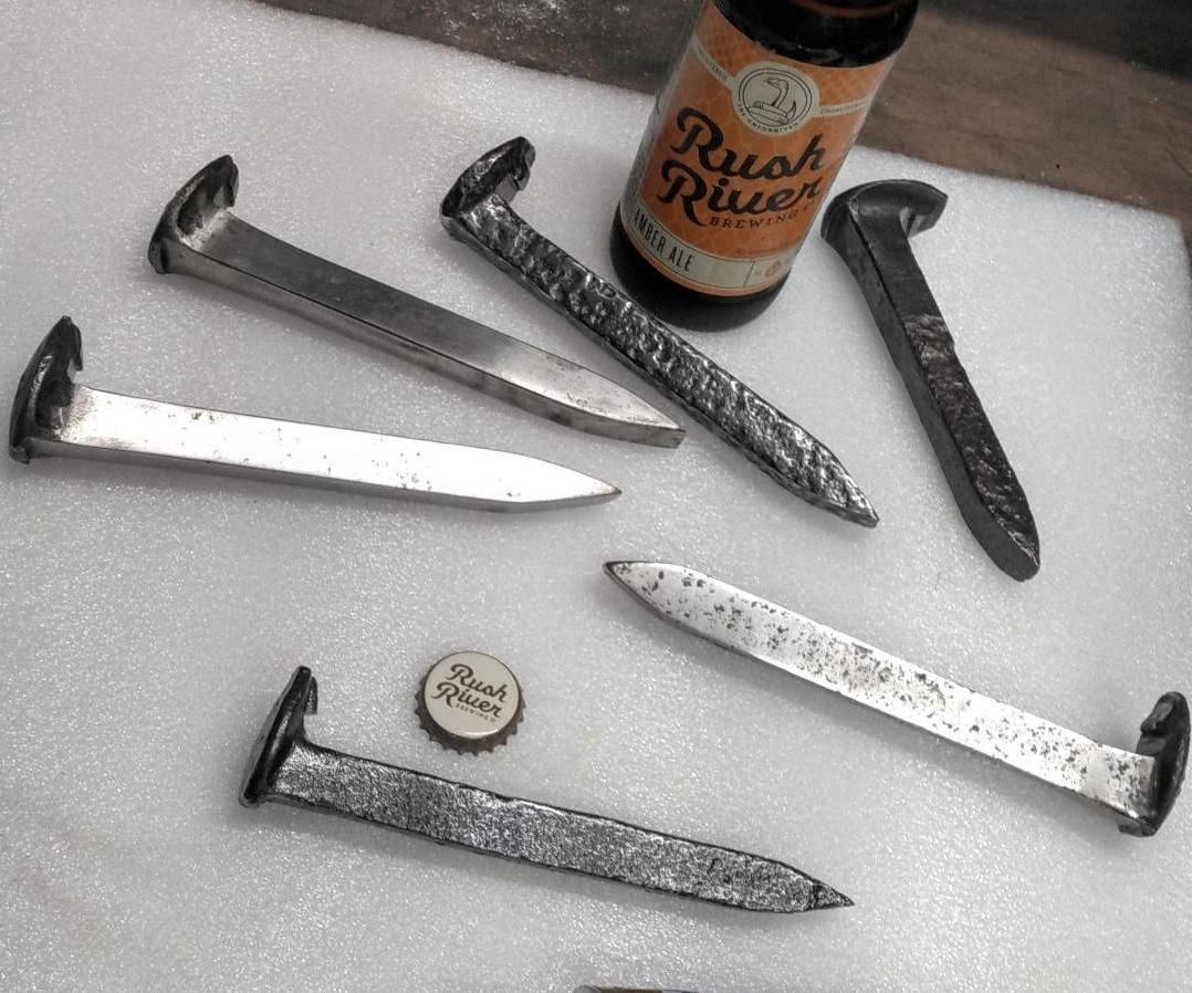 Railroad Spike Bottle Opener (that Does Not Bend the Caps) 5 Steps