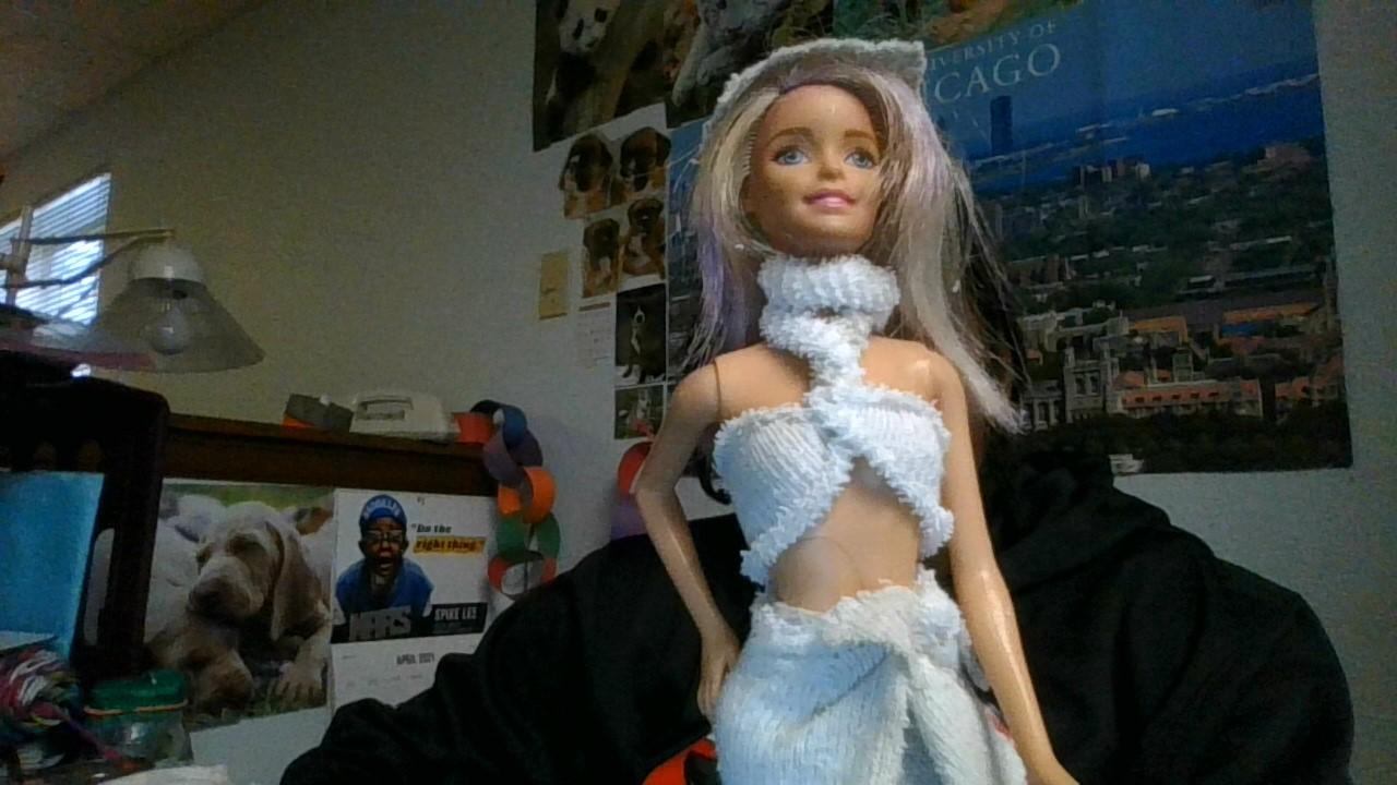 socks dress for barbie