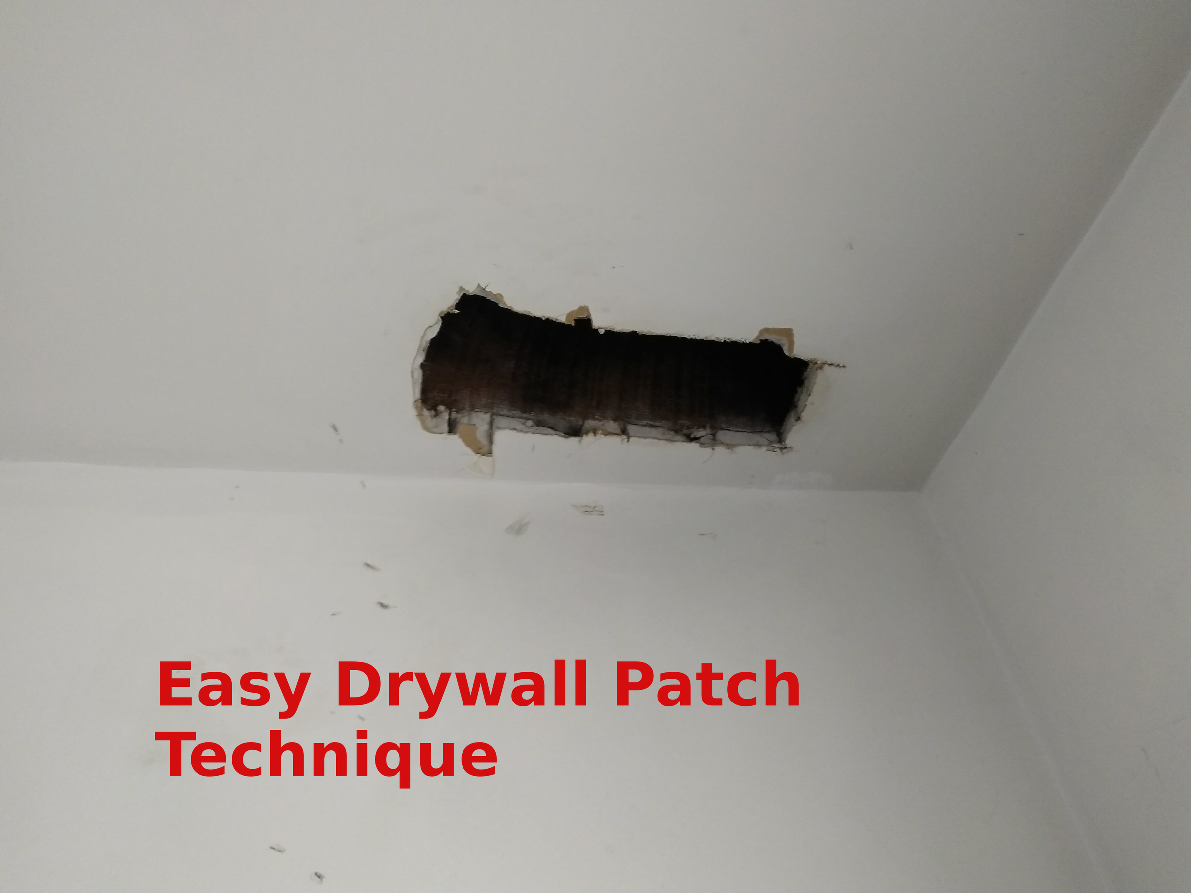 Easy Drywall Patch Blowout Patch Method 5 Steps (with Pictures) Instructables