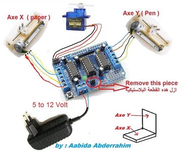 How to Make Mini CNC Router Drawing by Arduino and Shield L293D : 10 ...