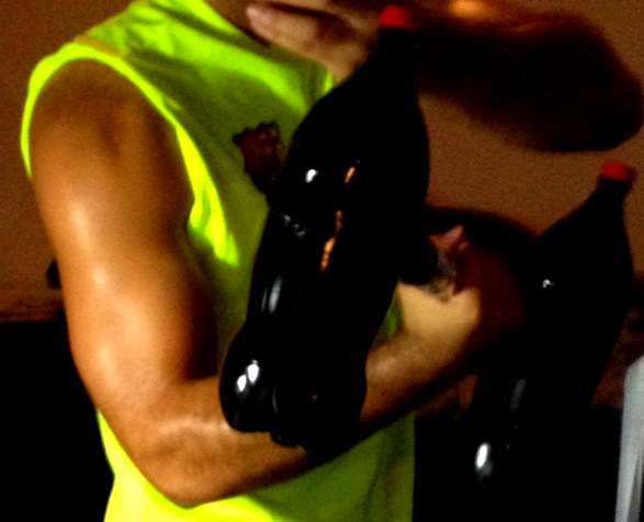 Dumbbells Out of Empty Soda Bottles - DIY