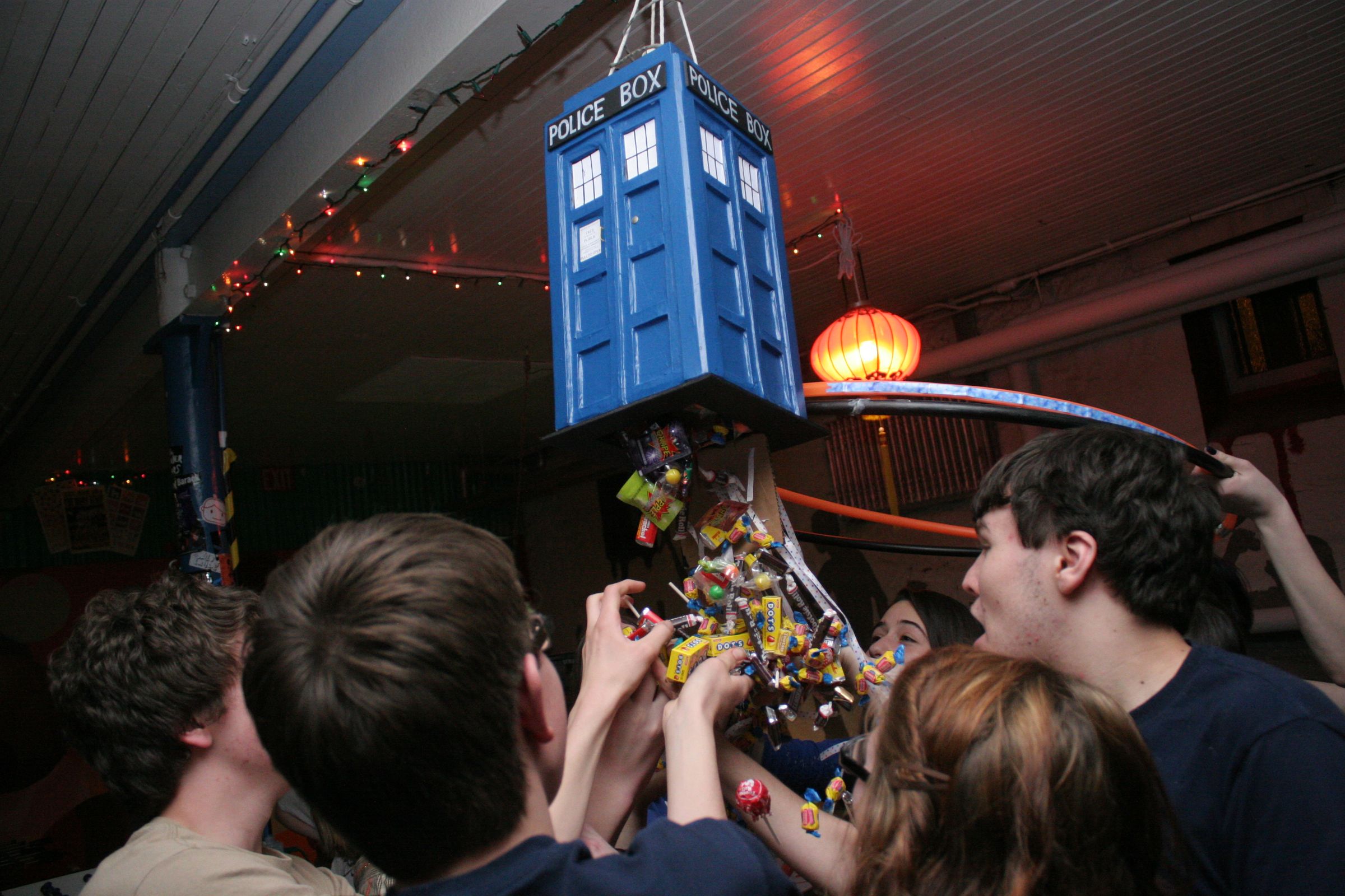Tardis Pull String Pinata