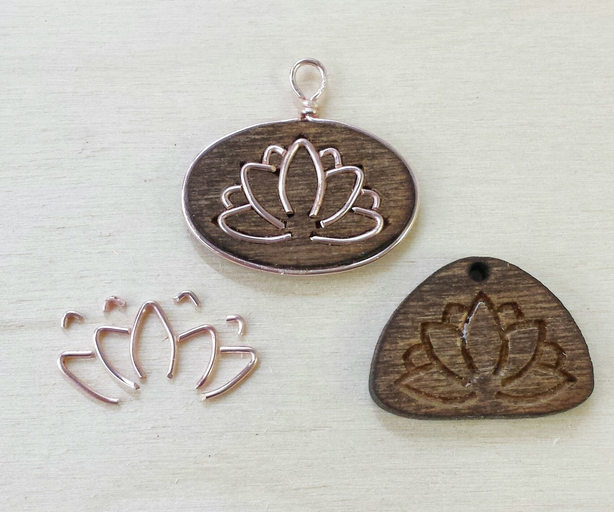 Simplified Wire Inlay on Wood