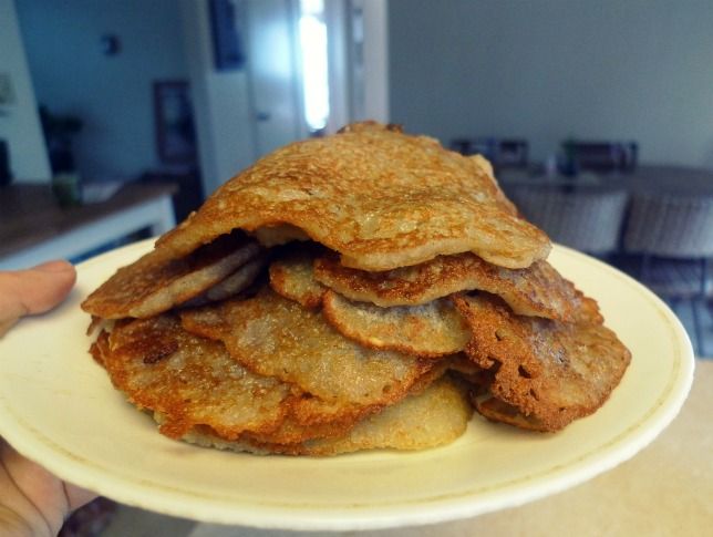 Lazy Latkes -- Quick Gluten-Free, Vegan Potato pancakes