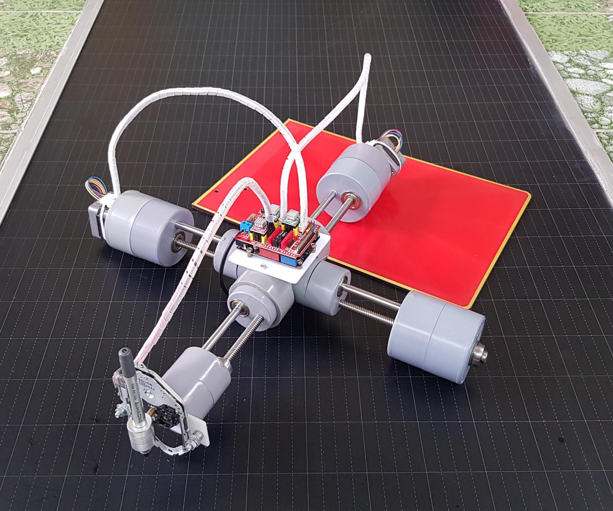 P-CNC Plotter Disguised As a Quadruped Robot : 13 Steps (with Pictures ...