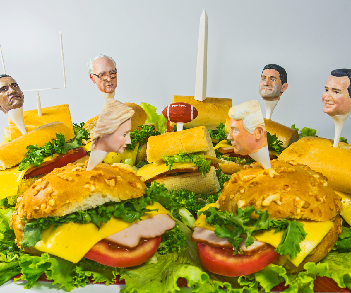 DIY Trump, Hillary and Other Political Sandwich Pricks