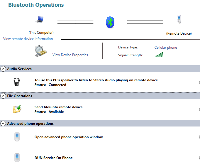Transfer Contacts Using Bluetooth