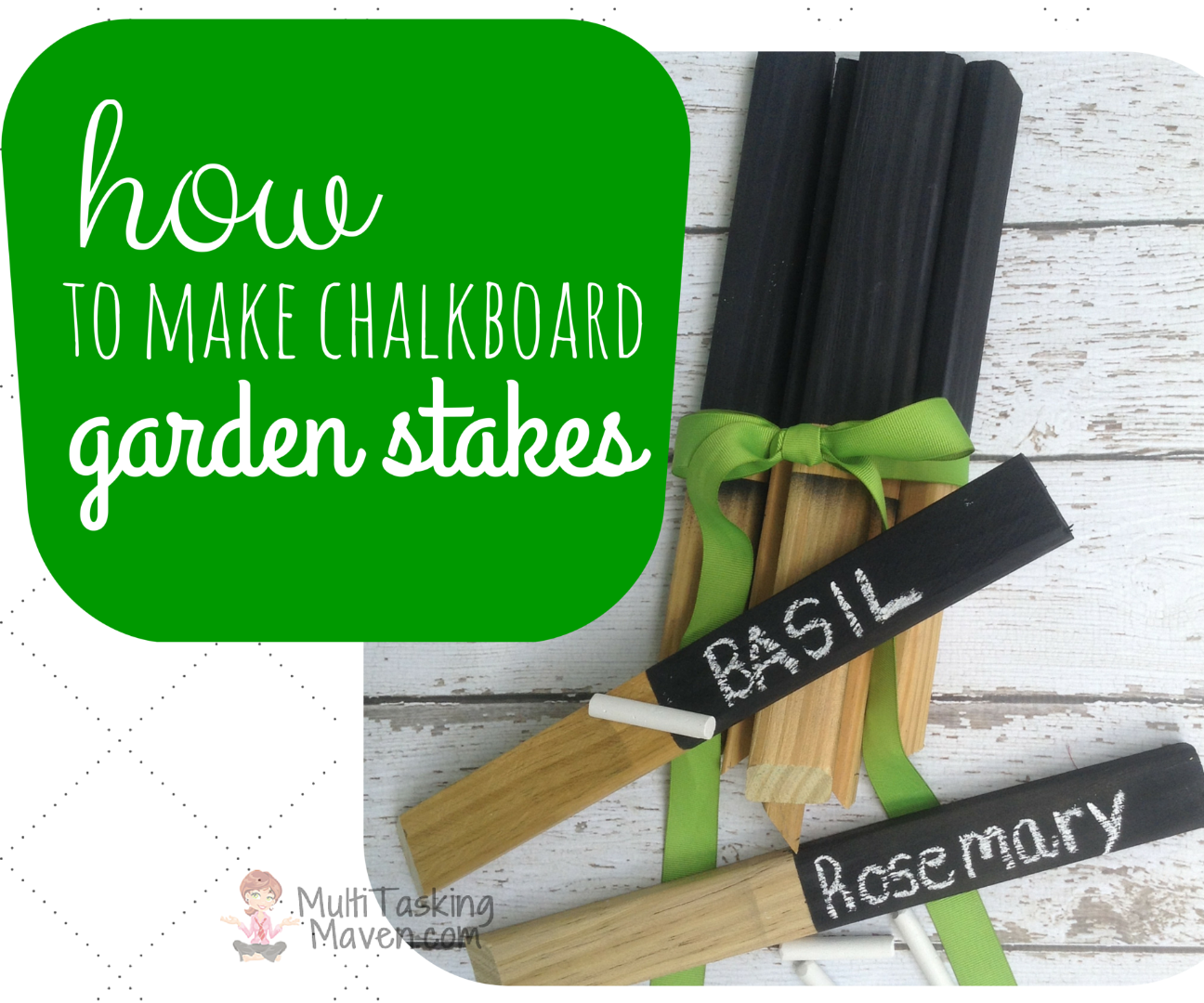 How to Make Chalkboard Garden Stakes 6 Steps (with Pictures